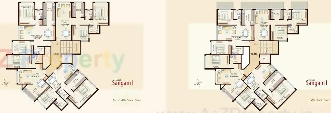 Layout of real estate project Sabari Sangam located at Kurla, MumbaiSuburban, Maharashtra