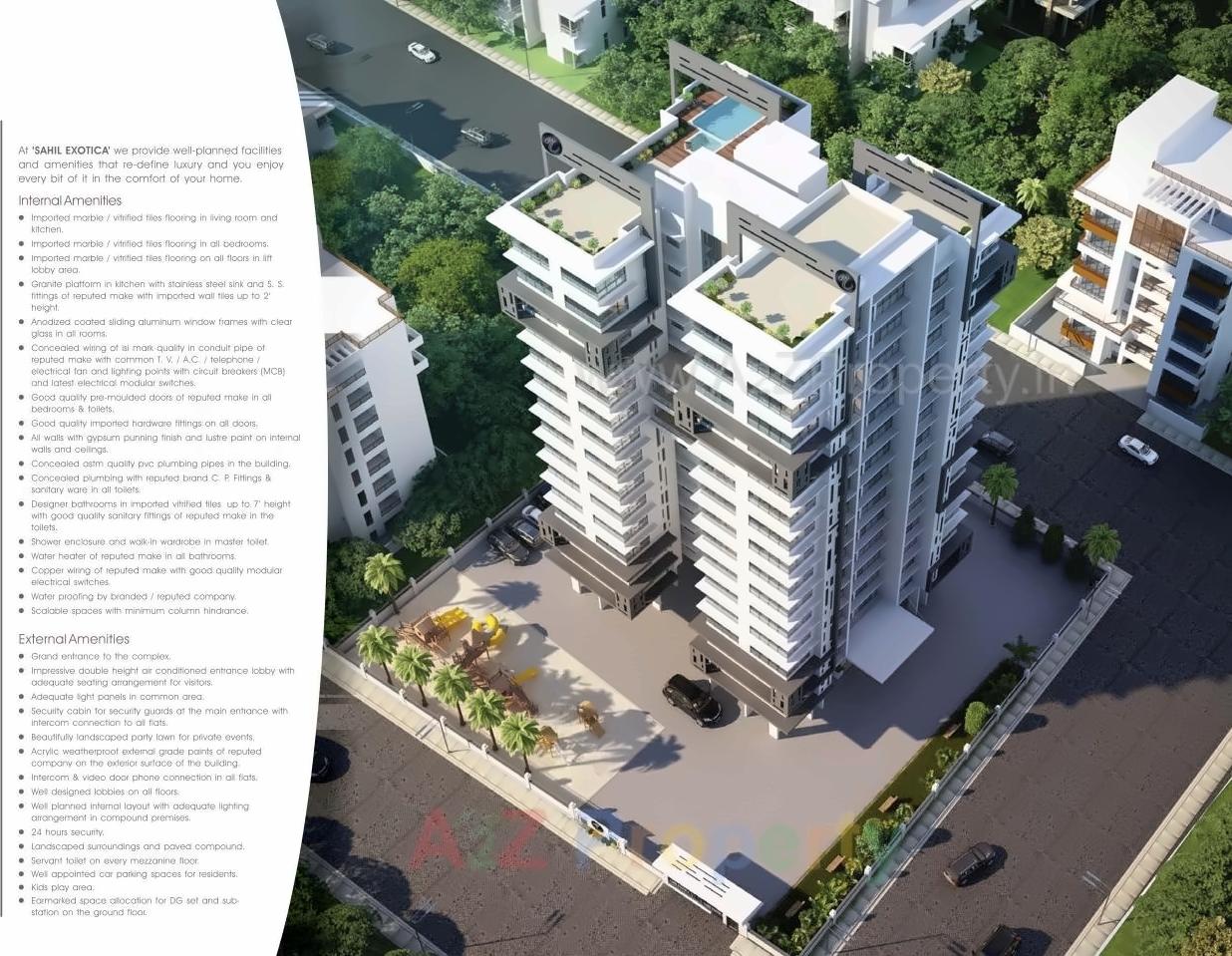 3D Elevation of real estate project Sahil Exotica located at Andheri, MumbaiSuburban, Maharashtra