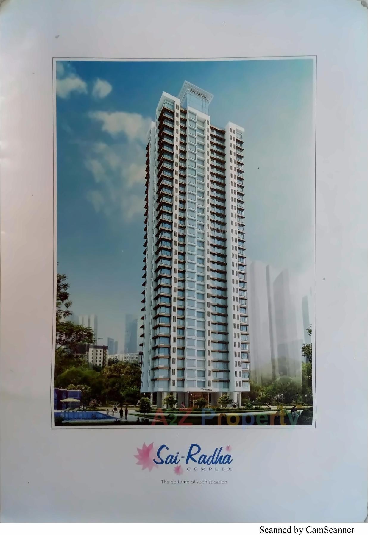 3D Elevation of real estate project Sai Radha Complex located at Kurla, MumbaiSuburban, Maharashtra