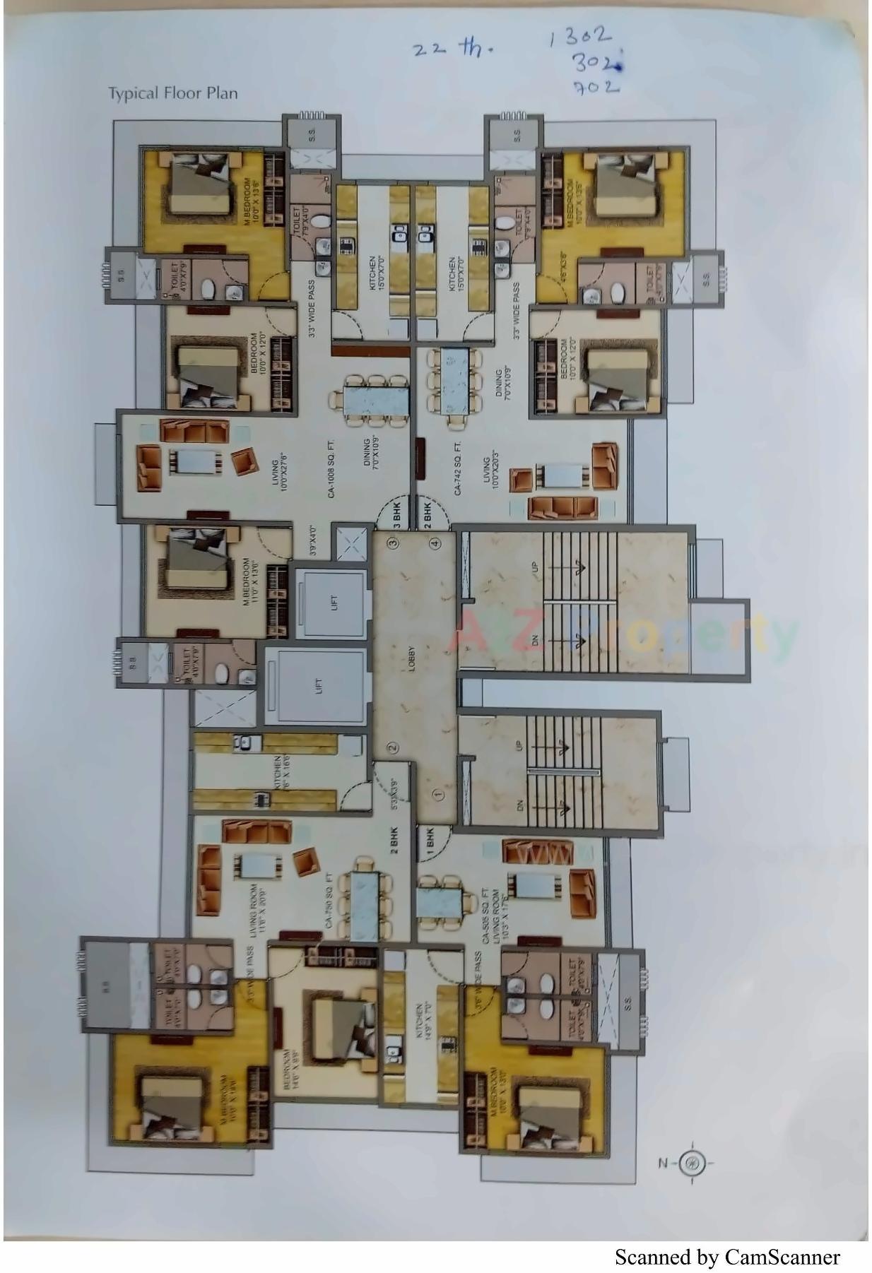 Layout of real estate project Sai Radha Complex located at Kurla, MumbaiSuburban, Maharashtra