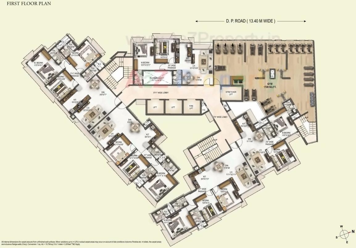 Layout of real estate project Sai Samast located at Kurla, MumbaiSuburban, Maharashtra
