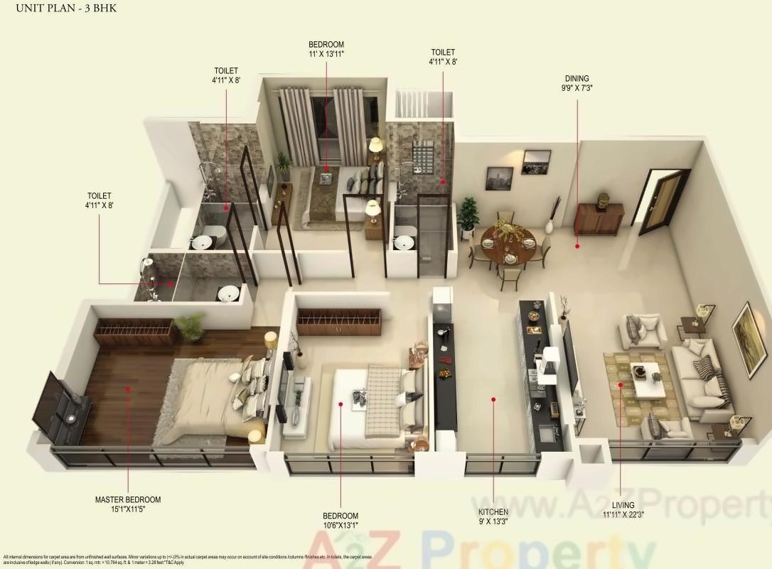 Layout of real estate project Sai Samast located at Kurla, MumbaiSuburban, Maharashtra