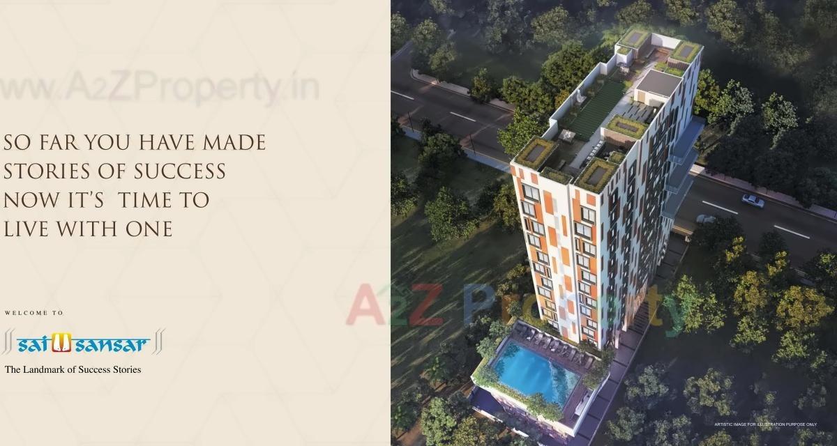 3D Elevation of real estate project Sai Sansar located at Kurla, MumbaiSuburban, Maharashtra