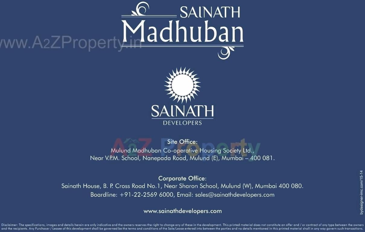  of real estate project Sainath Madhuban located at Kurla, MumbaiSuburban, Maharashtra