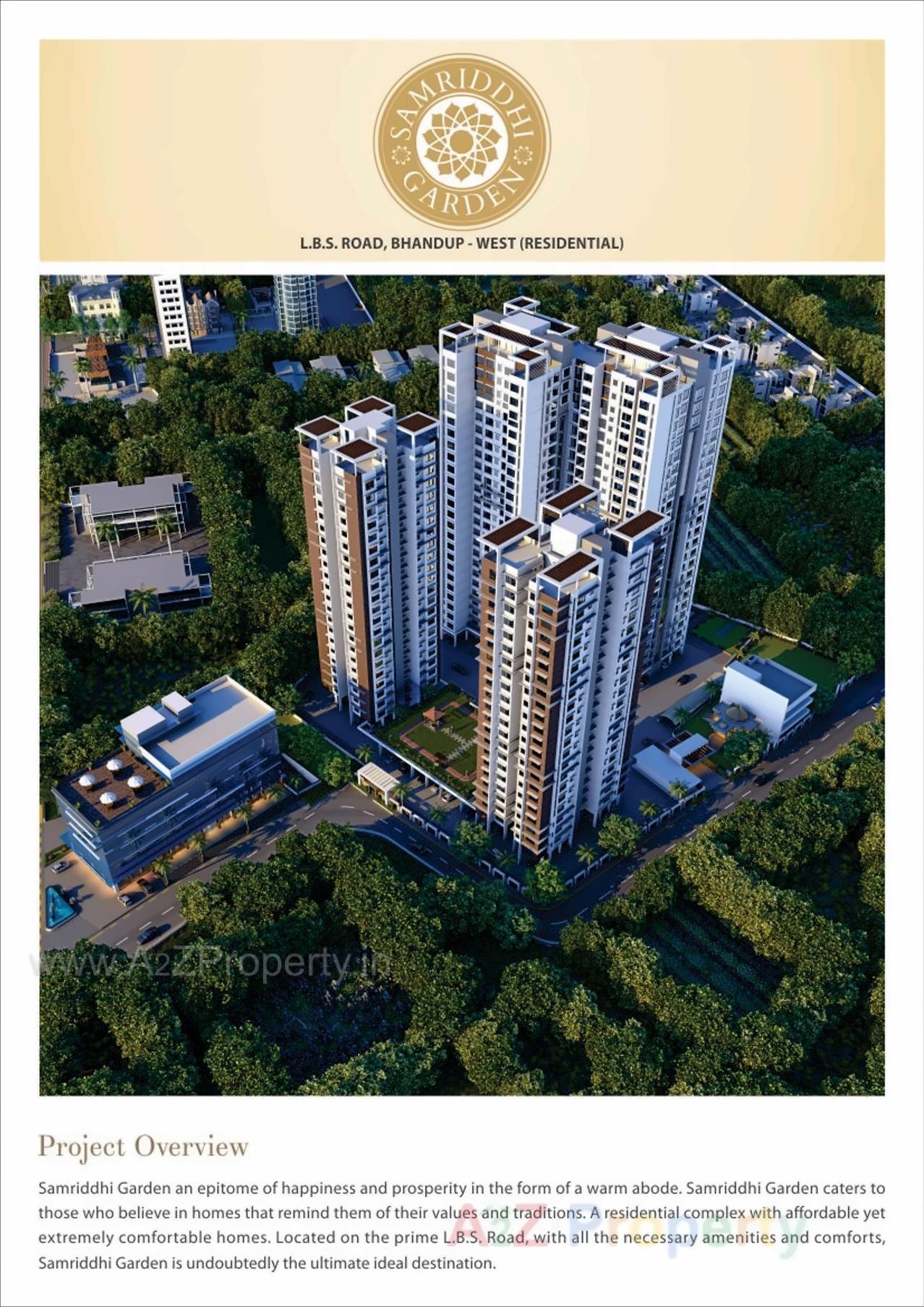 3D Elevation of real estate project Samriddhi Garden C Gulmohar D Deodhar located at Kurla, MumbaiSuburban, Maharashtra