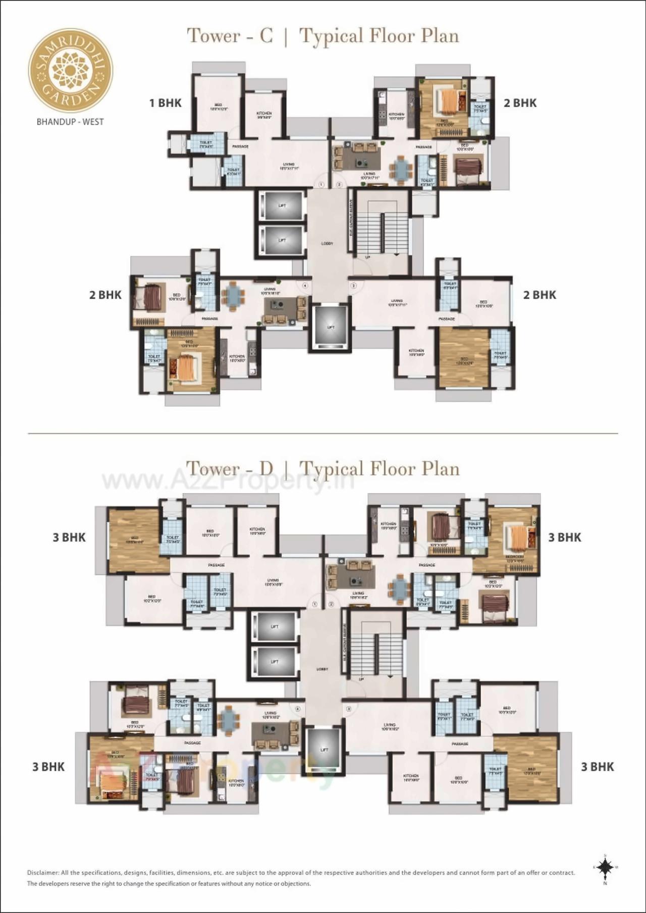 Layout of real estate project Samriddhi Garden C Gulmohar D Deodhar located at Kurla, MumbaiSuburban, Maharashtra