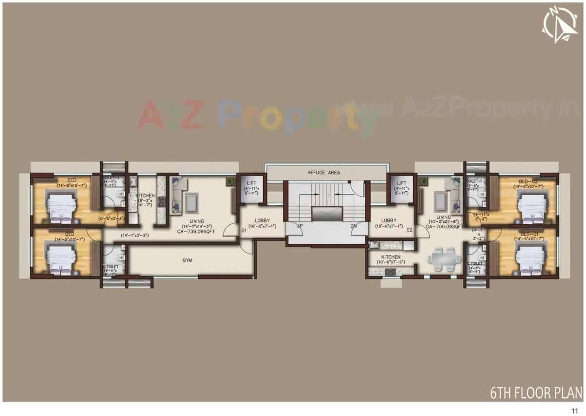 Layout of real estate project Samta located at Borivali, MumbaiSuburban, Maharashtra