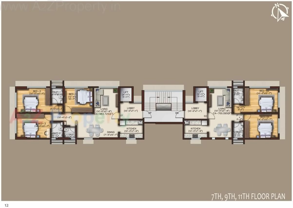 Layout of real estate project Samta located at Borivali, MumbaiSuburban, Maharashtra