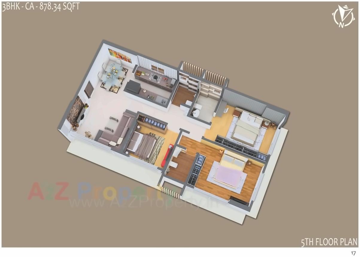 Layout of real estate project Samta located at Borivali, MumbaiSuburban, Maharashtra