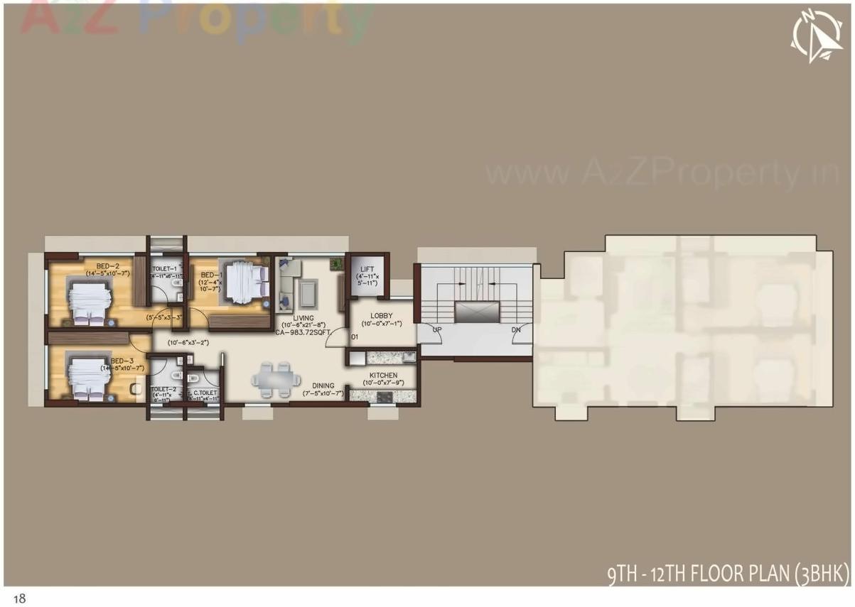 Layout of real estate project Samta located at Borivali, MumbaiSuburban, Maharashtra