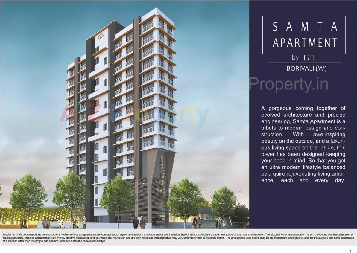 3D Elevation of real estate project Samta located at Borivali, MumbaiSuburban, Maharashtra