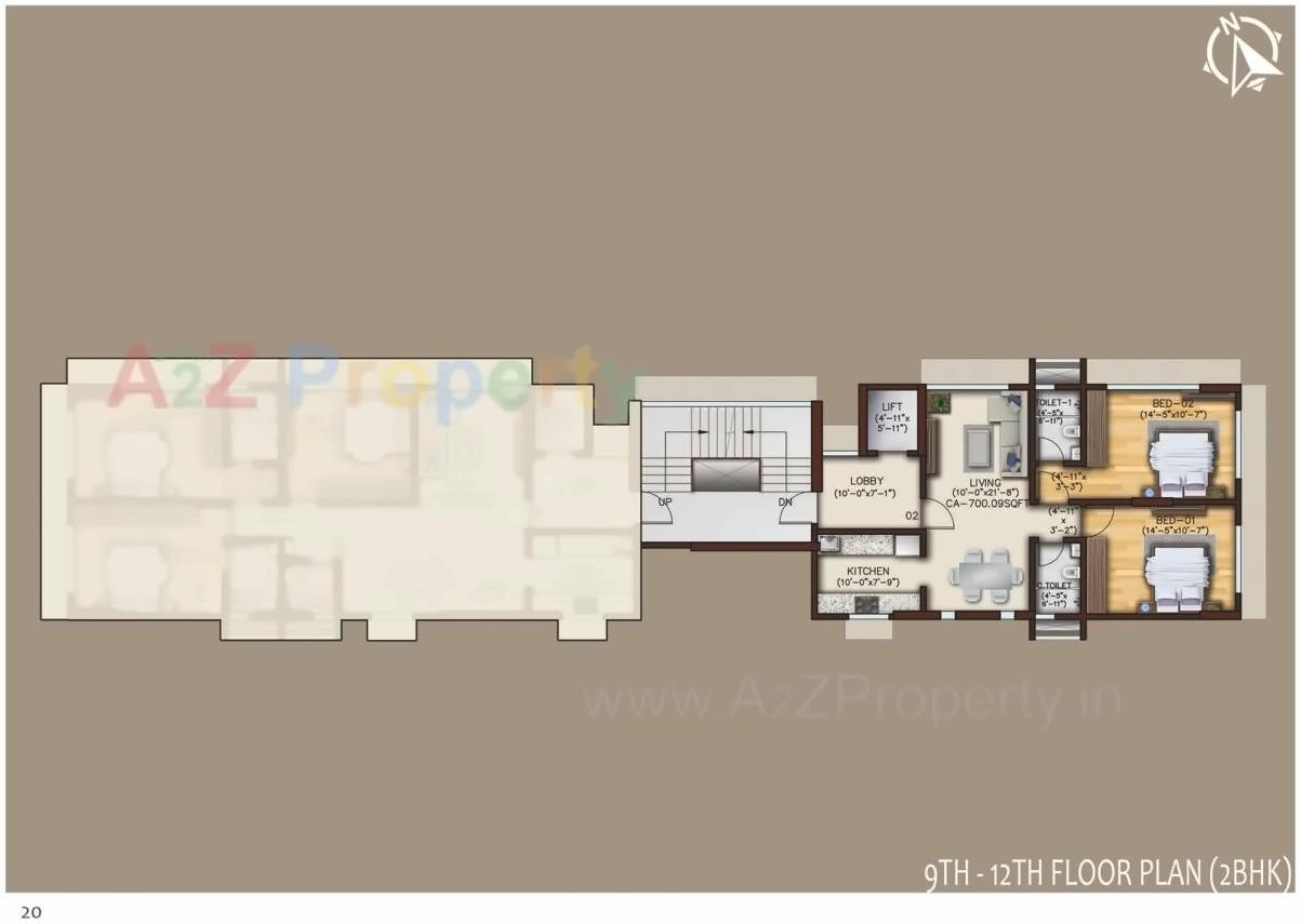 Layout of real estate project Samta located at Borivali, MumbaiSuburban, Maharashtra