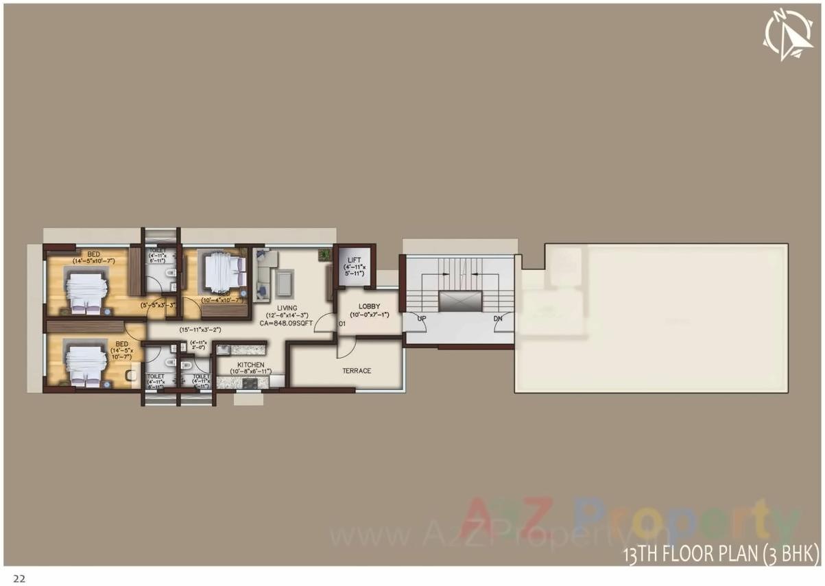 Layout of real estate project Samta located at Borivali, MumbaiSuburban, Maharashtra