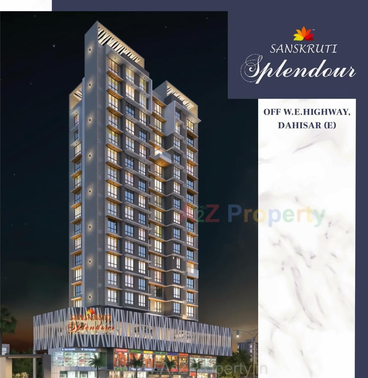 3D Elevation of real estate project Sanskruti Splendour located at Borivali, MumbaiSuburban, Maharashtra