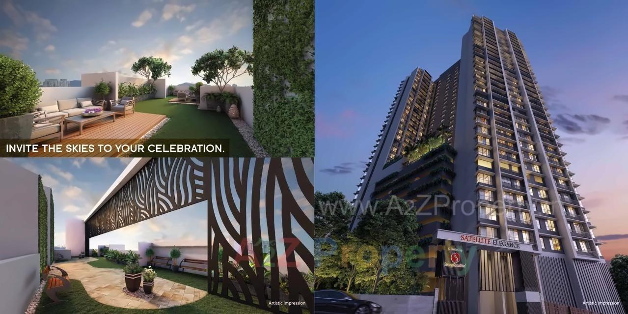 3D Elevation of real estate project Satellite Elegance located at Borivali, MumbaiSuburban, Maharashtra