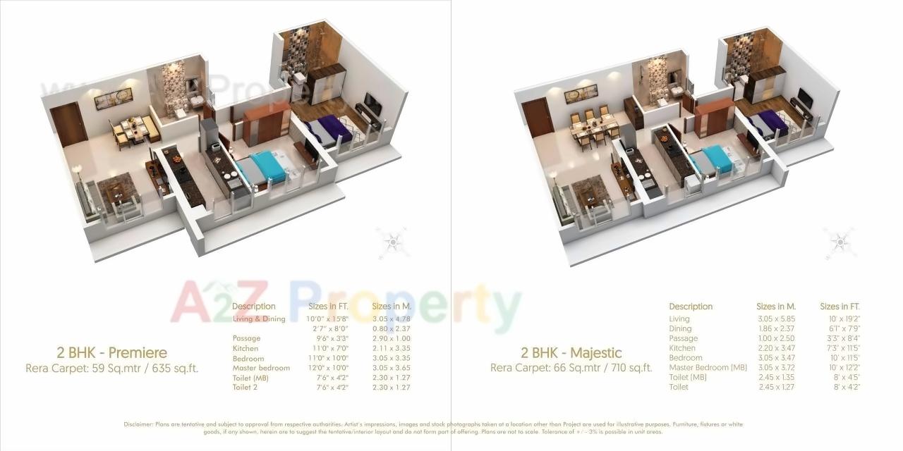 Layout of real estate project Satellite Elegance located at Borivali, MumbaiSuburban, Maharashtra