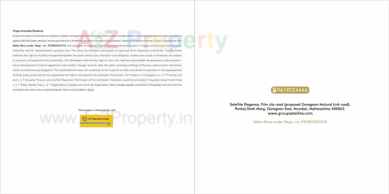  of real estate project Satellite Elegance located at Borivali, MumbaiSuburban, Maharashtra