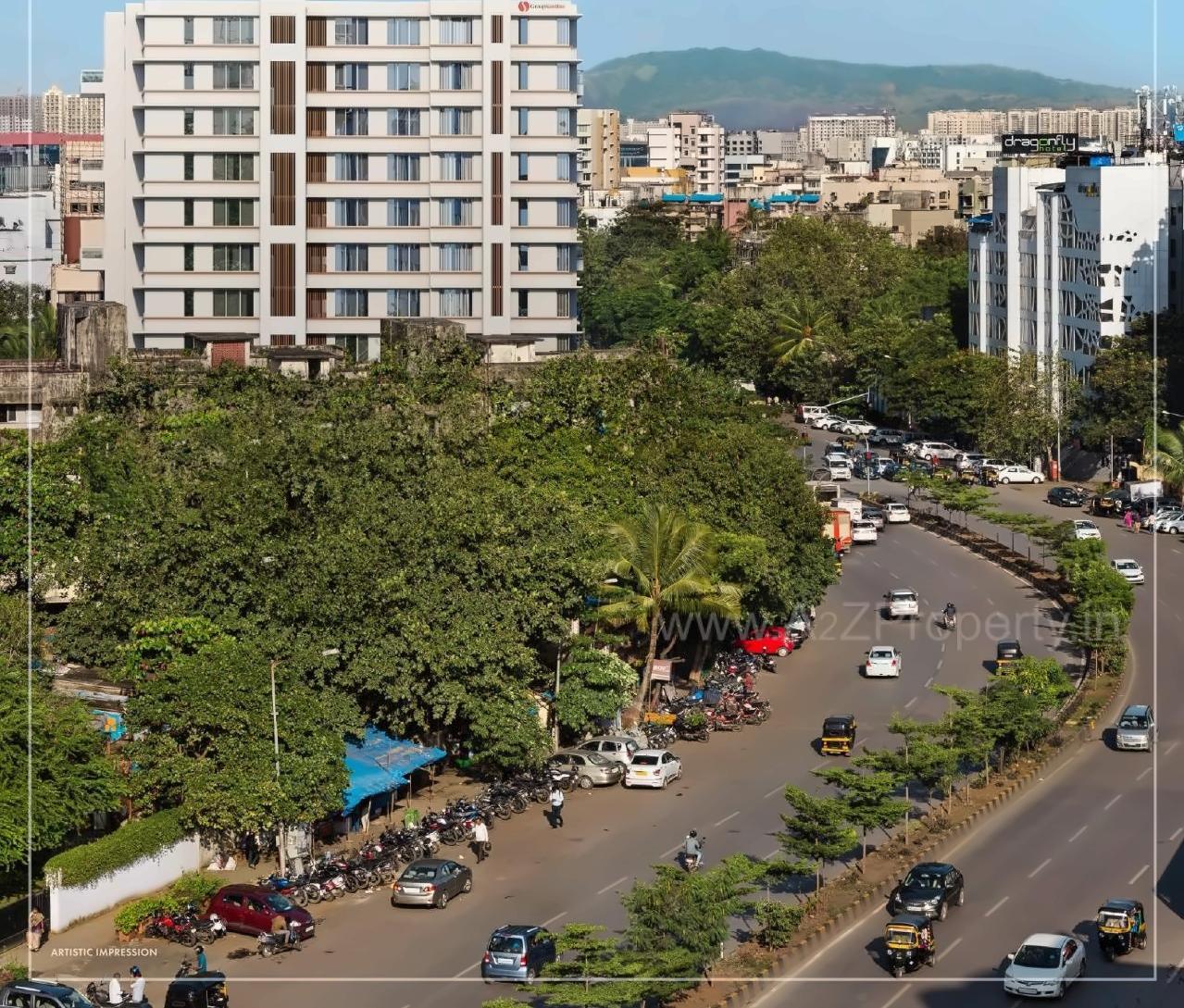 3D Elevation of real estate project Satellite Glory located at Andheri, MumbaiSuburban, Maharashtra