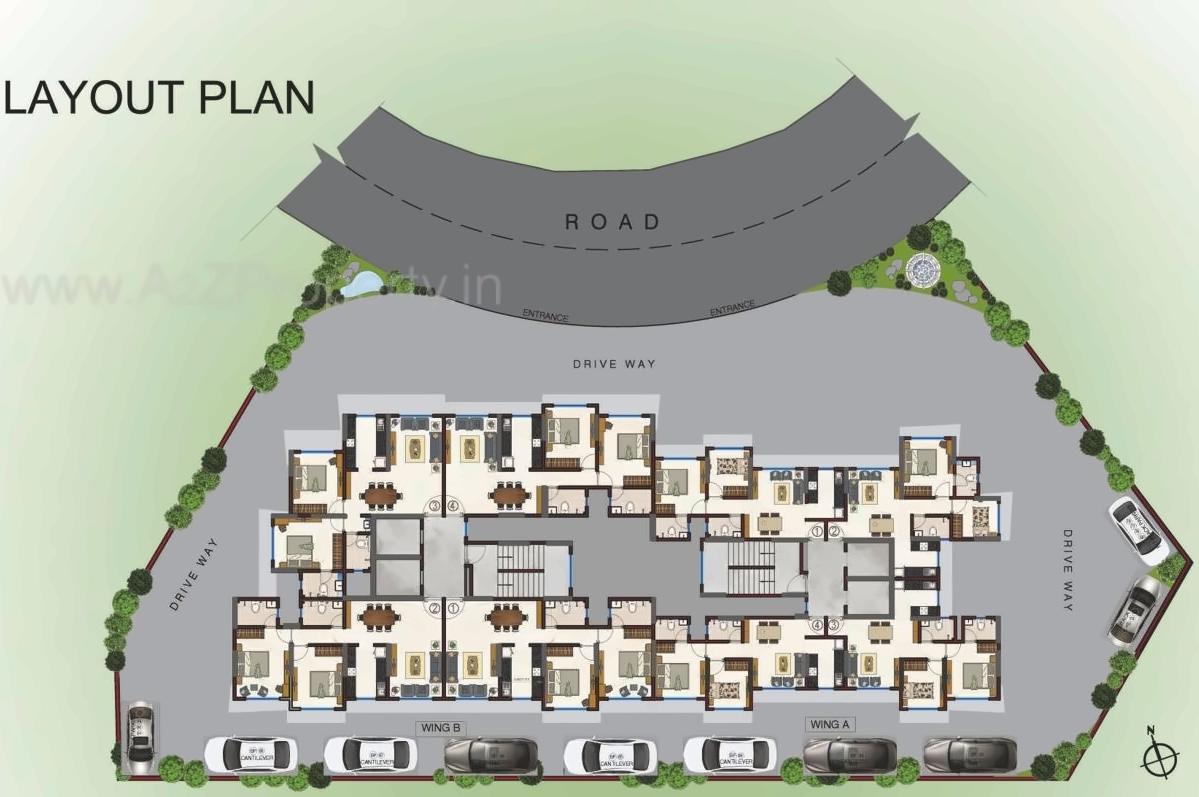 Layout of real estate project Satra Harmony located at Kurla, MumbaiSuburban, Maharashtra