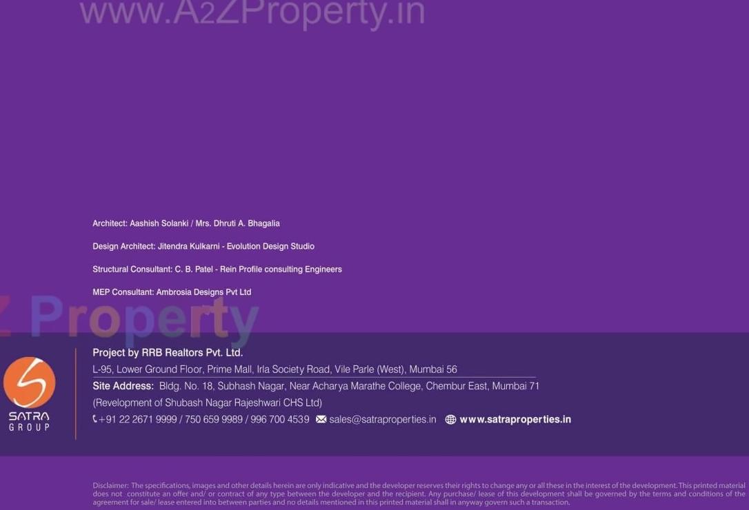  of real estate project Satra Harmony located at Kurla, MumbaiSuburban, Maharashtra