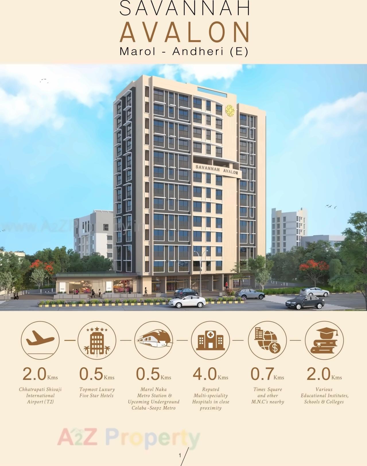 3D Elevation of real estate project Savannah Avalon located at Andheri, MumbaiSuburban, Maharashtra