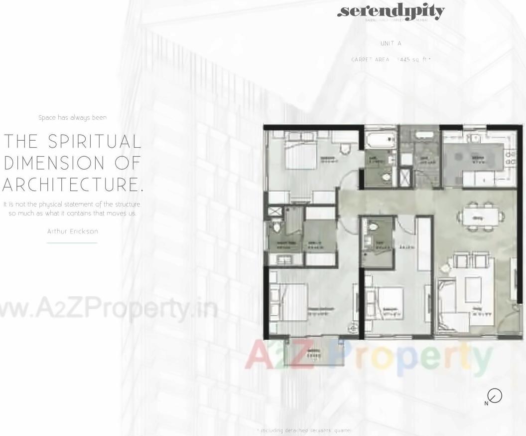 Layout of real estate project Serendipity At Bkc located at Andheri, MumbaiSuburban, Maharashtra