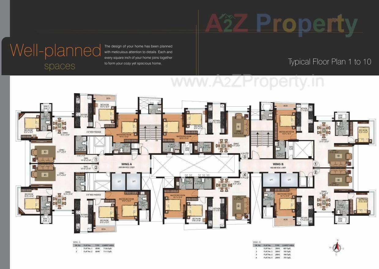 Layout of real estate project Serenity Heights located at Kurla, MumbaiSuburban, Maharashtra