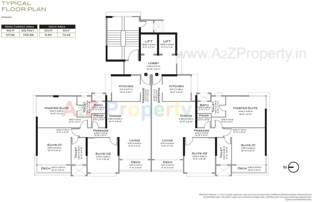 Layout of real estate project Shapoorji Pallonji The Designate located at Andheri, MumbaiSuburban, Maharashtra
