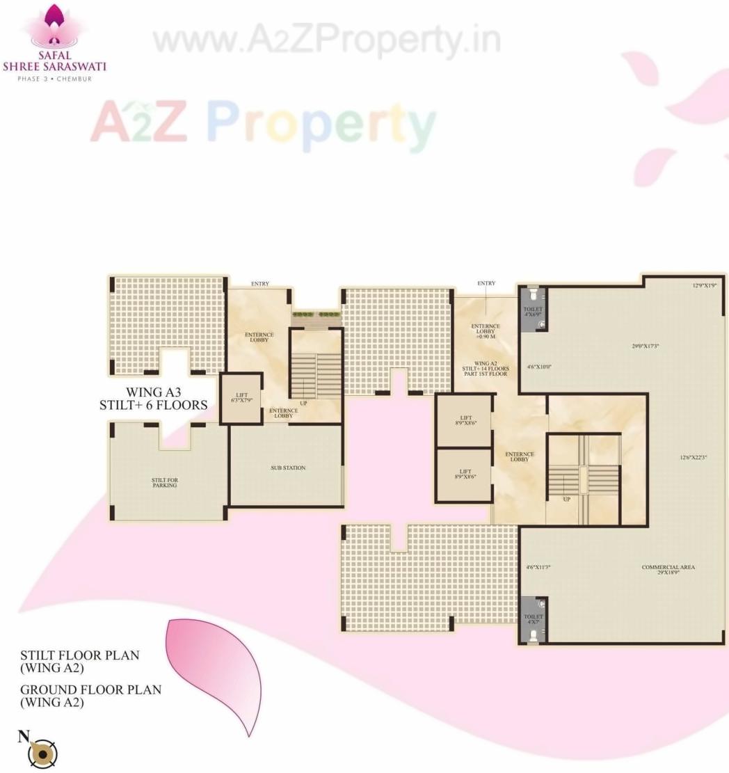 Layout of real estate project Shree Saraswati Chsl Plot located at Kurla, MumbaiSuburban, Maharashtra