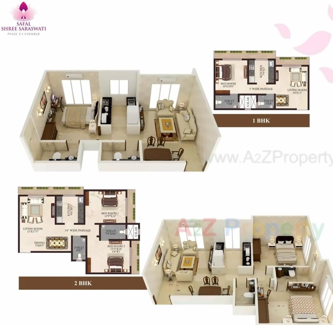 Layout of real estate project Shree Saraswati Chsl Plot located at Kurla, MumbaiSuburban, Maharashtra