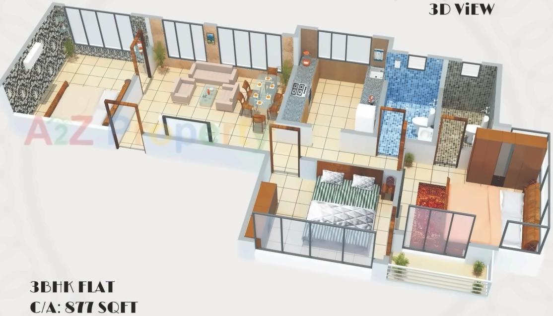Layout of real estate project Shree Sati Ashish Co Op Housing Society located at Kurla, MumbaiSuburban, Maharashtra