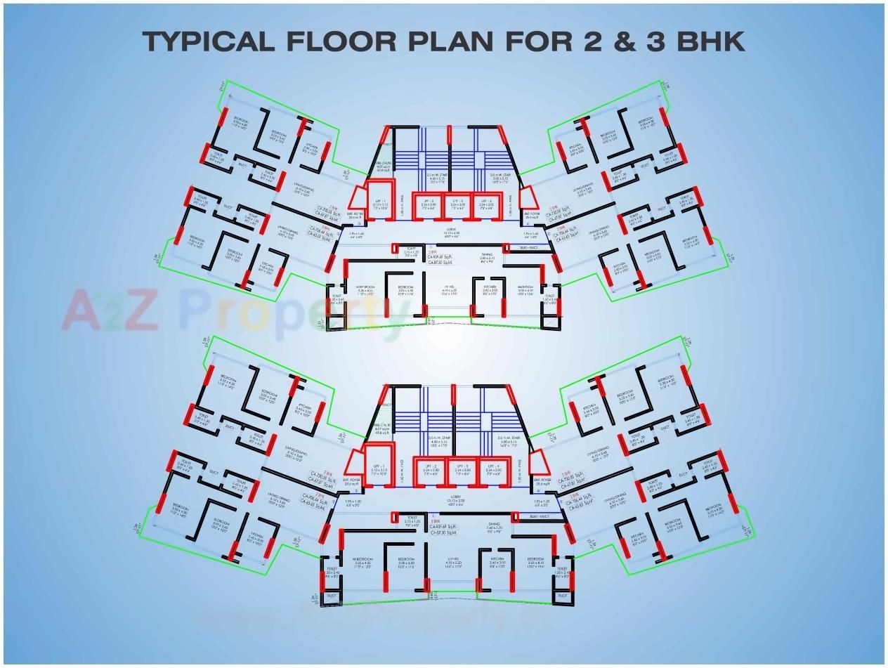 Layout of real estate project Shreeji Atlantis located at Borivali, MumbaiSuburban, Maharashtra