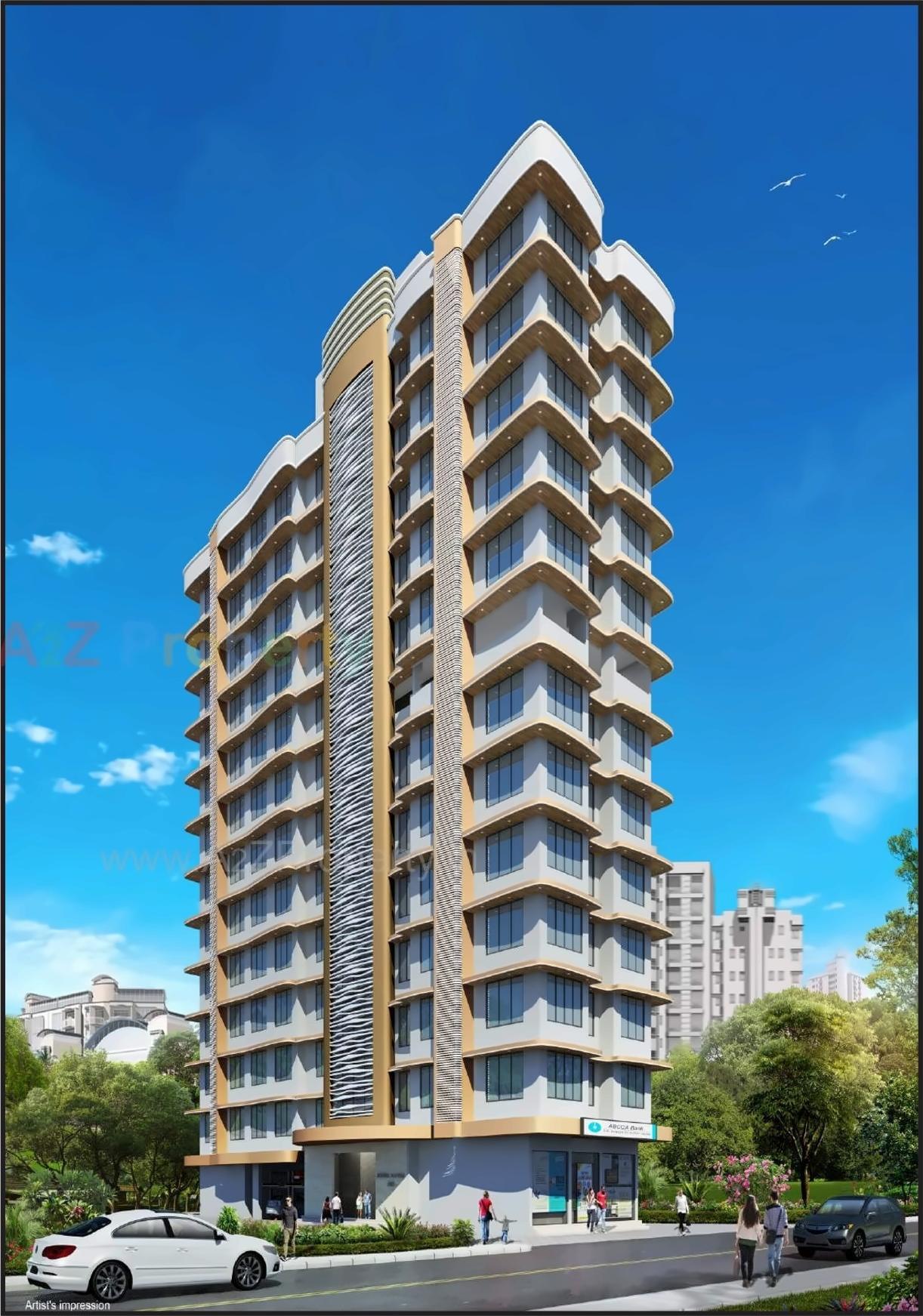 3D Elevation of real estate project Shubh Mangal located at Andheri, MumbaiSuburban, Maharashtra