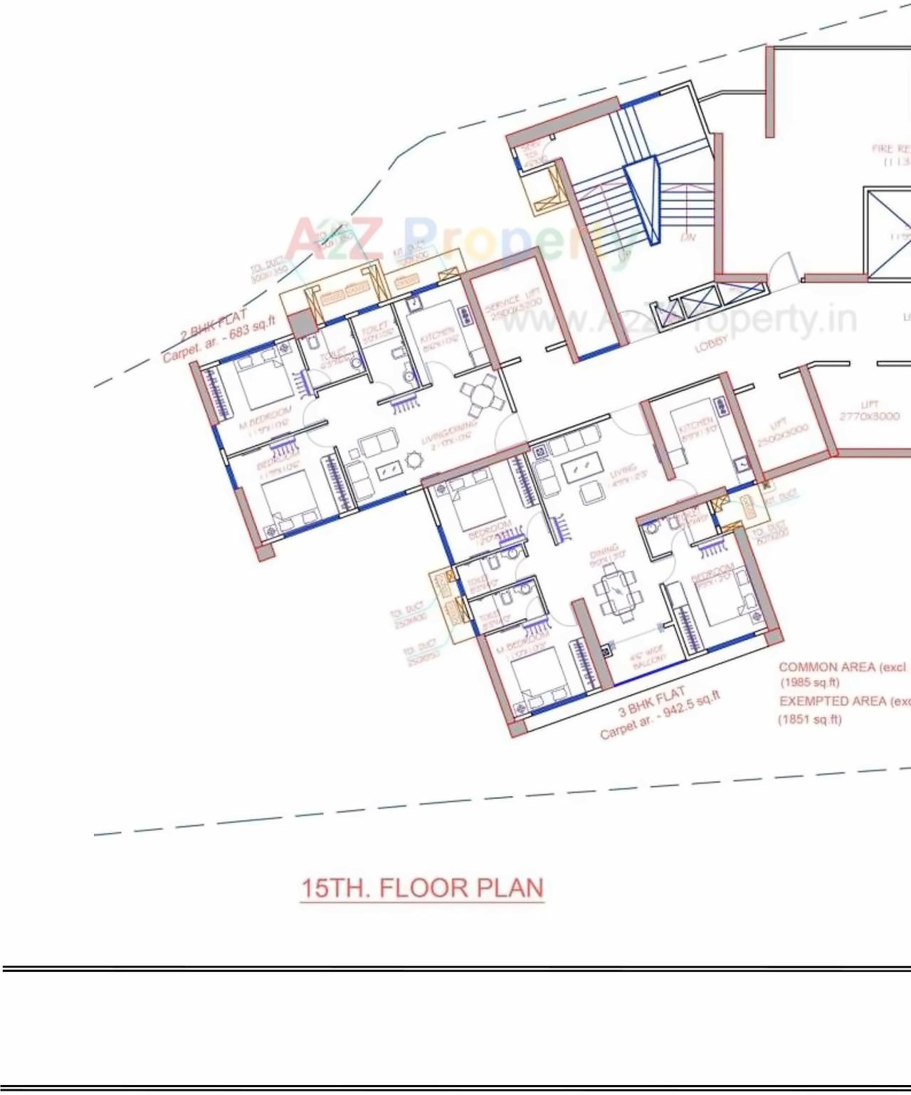 Layout of real estate project Siddha Seabrook located at Borivali, MumbaiSuburban, Maharashtra