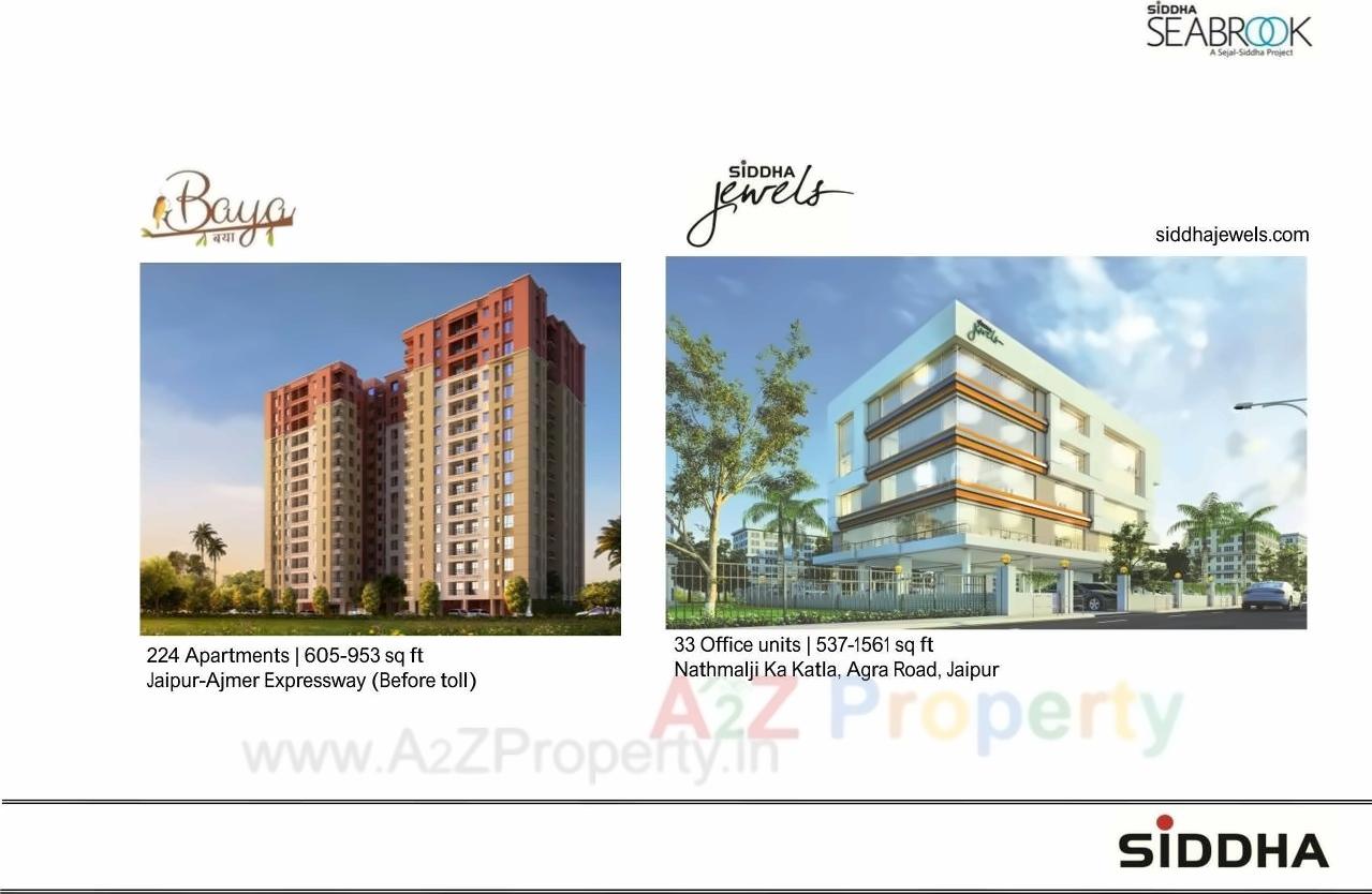 3D Elevation of real estate project Siddha Seabrook located at Borivali, MumbaiSuburban, Maharashtra