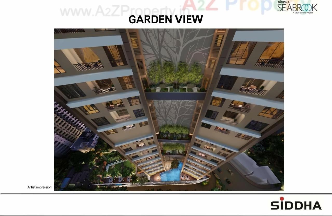 3D Elevation of real estate project Siddha Seabrook located at Borivali, MumbaiSuburban, Maharashtra