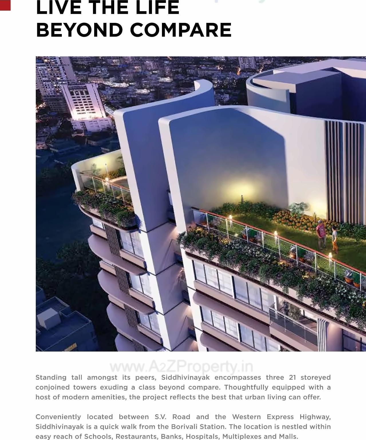 3D Elevation of real estate project Siddhivinayak located at Borivali, MumbaiSuburban, Maharashtra