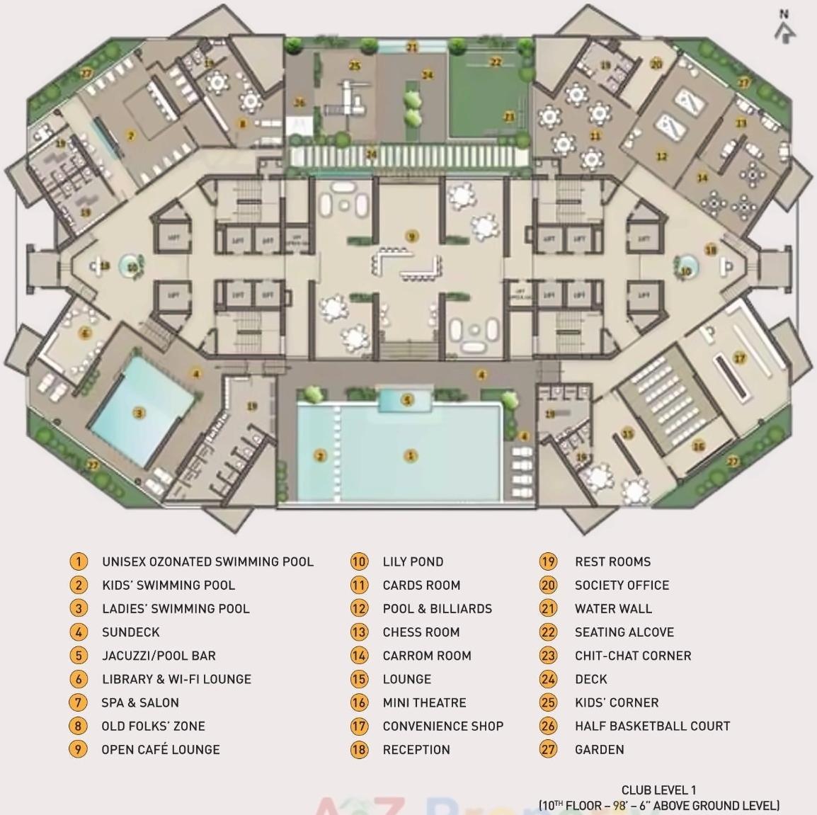 Layout of real estate project Siesta located at Andheri, MumbaiSuburban, Maharashtra