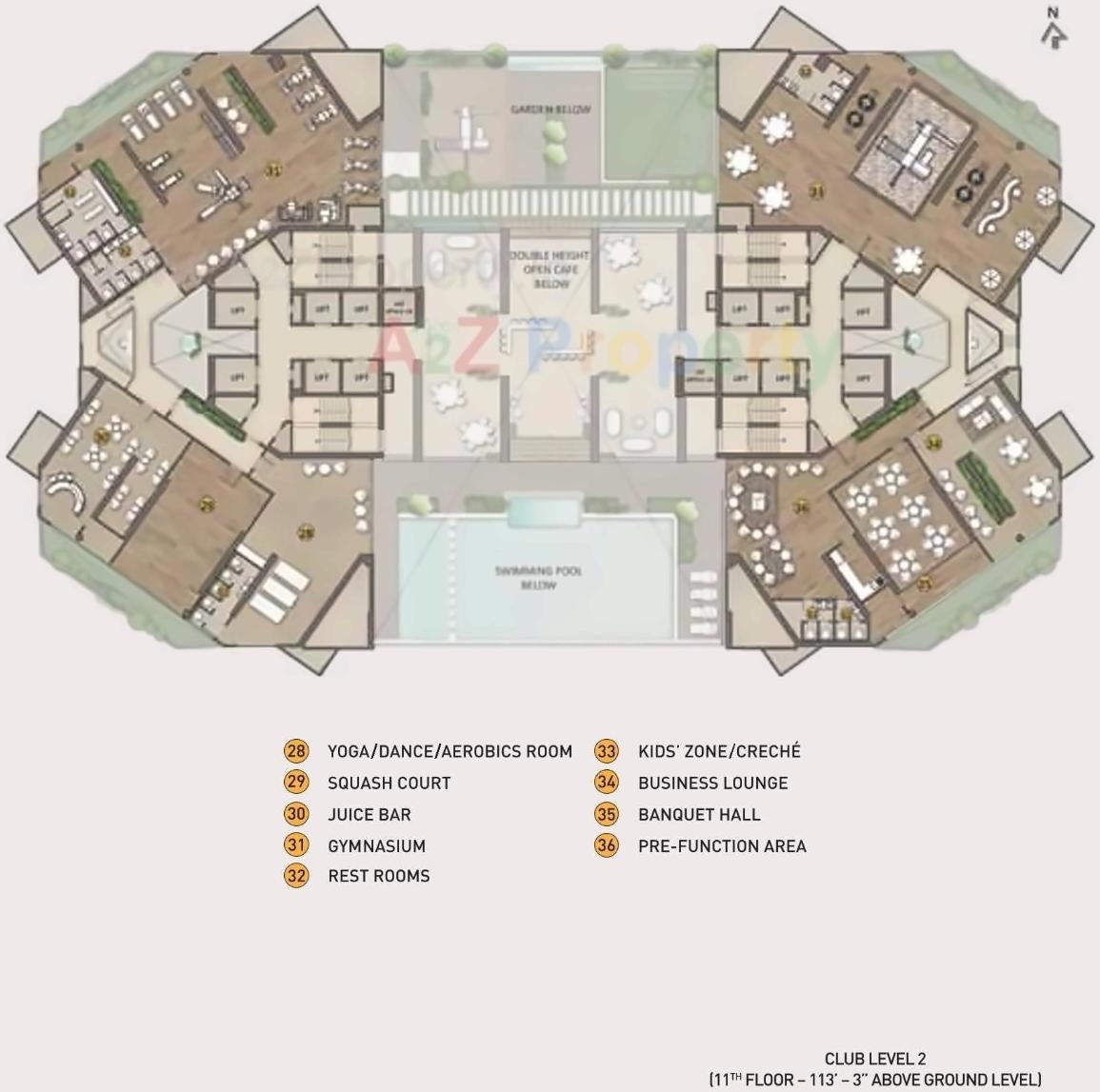 Layout of real estate project Siesta located at Andheri, MumbaiSuburban, Maharashtra
