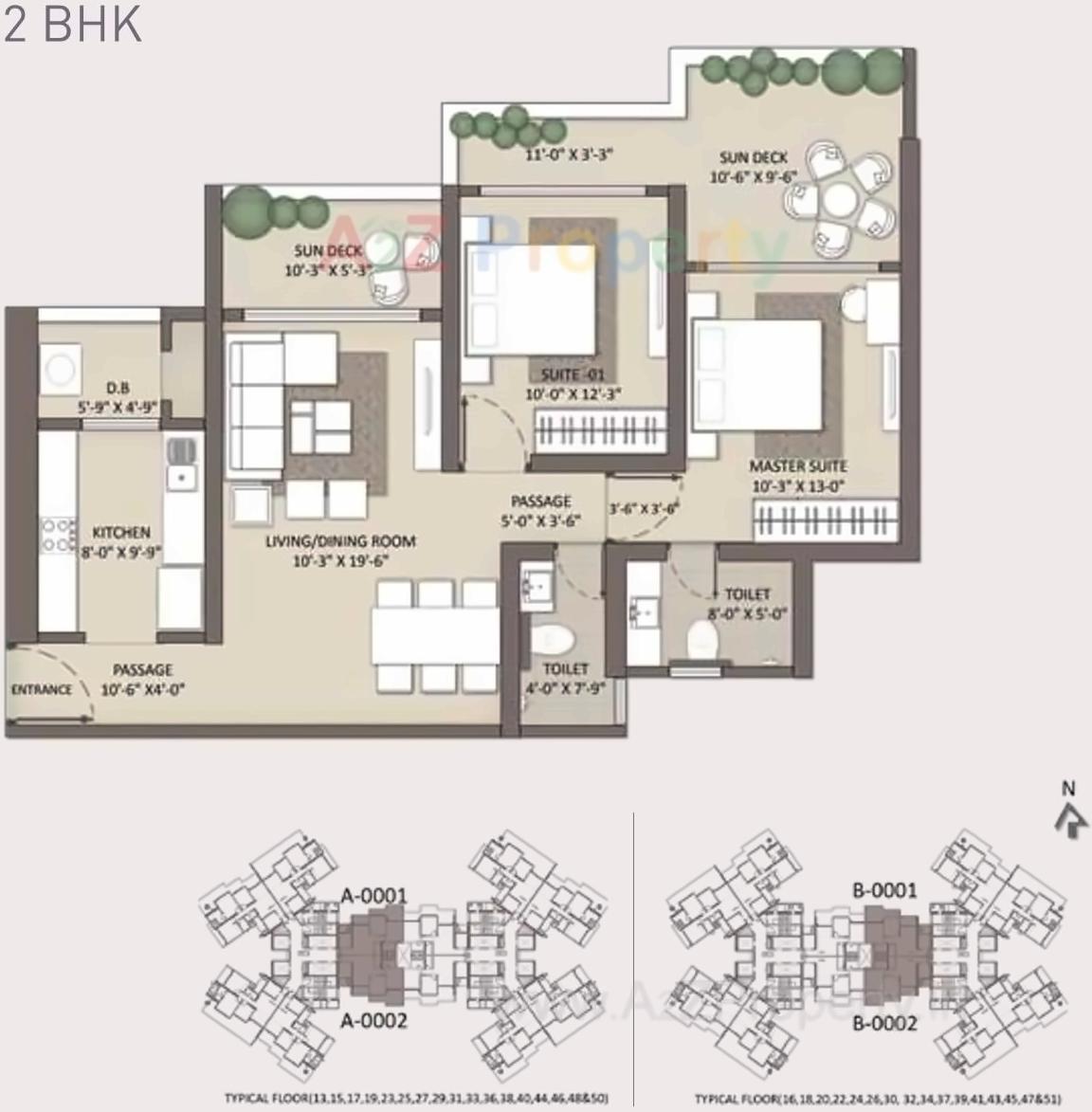 Layout of real estate project Siesta located at Andheri, MumbaiSuburban, Maharashtra