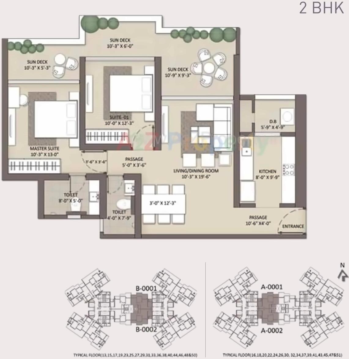 Layout of real estate project Siesta located at Andheri, MumbaiSuburban, Maharashtra