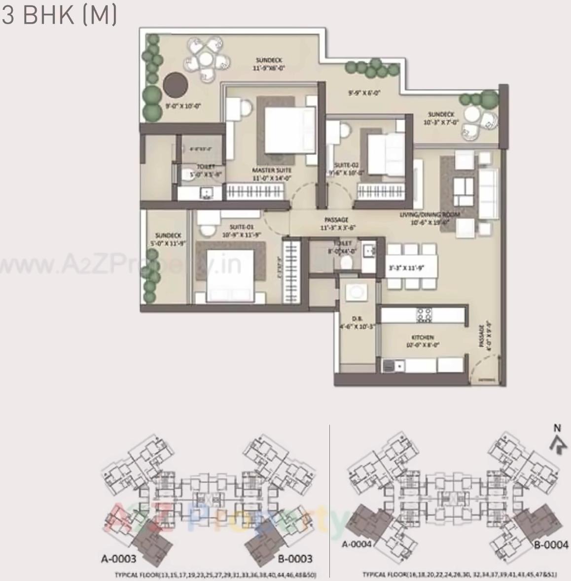Layout of real estate project Siesta located at Andheri, MumbaiSuburban, Maharashtra