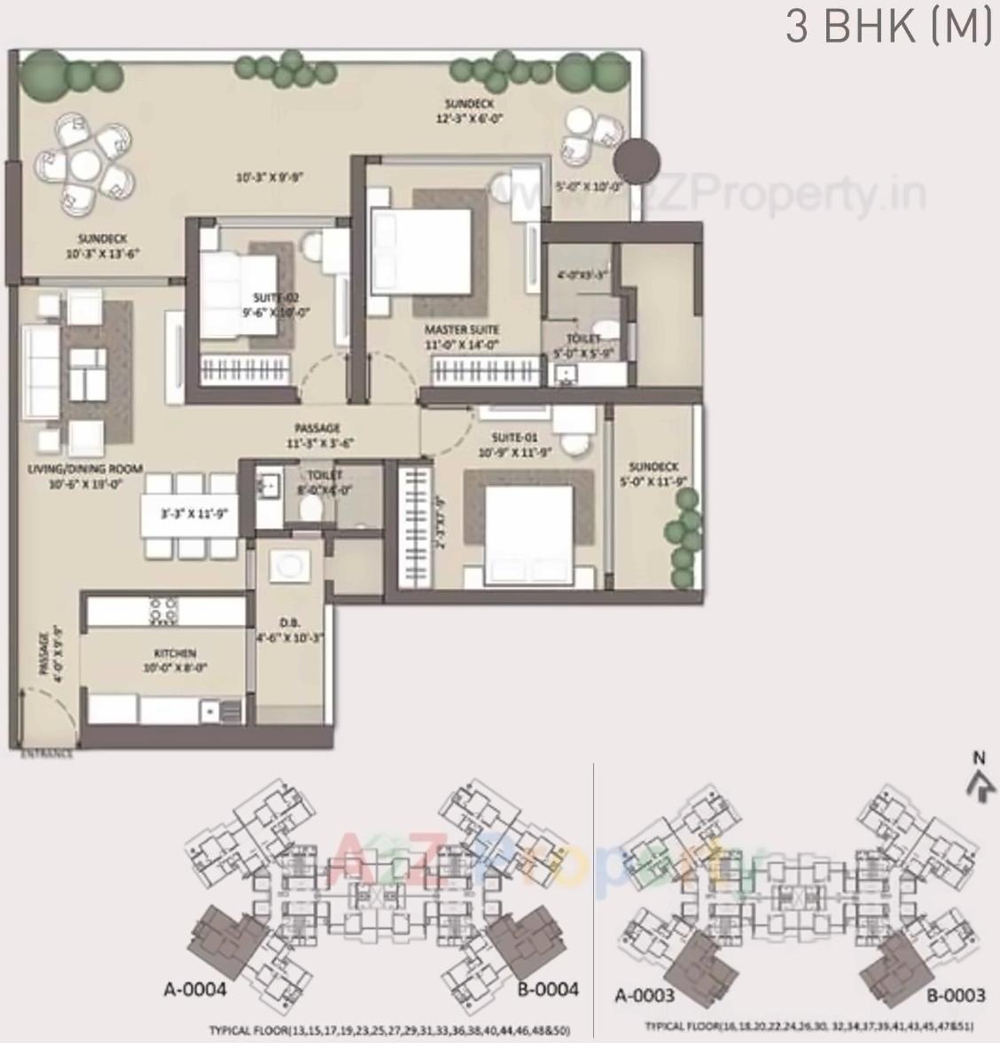Layout of real estate project Siesta located at Andheri, MumbaiSuburban, Maharashtra