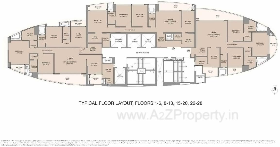 Layout of real estate project Signia High, Magathane, Western Express Highway, Borivali East located at Borivali, MumbaiSuburban, Maharashtra
