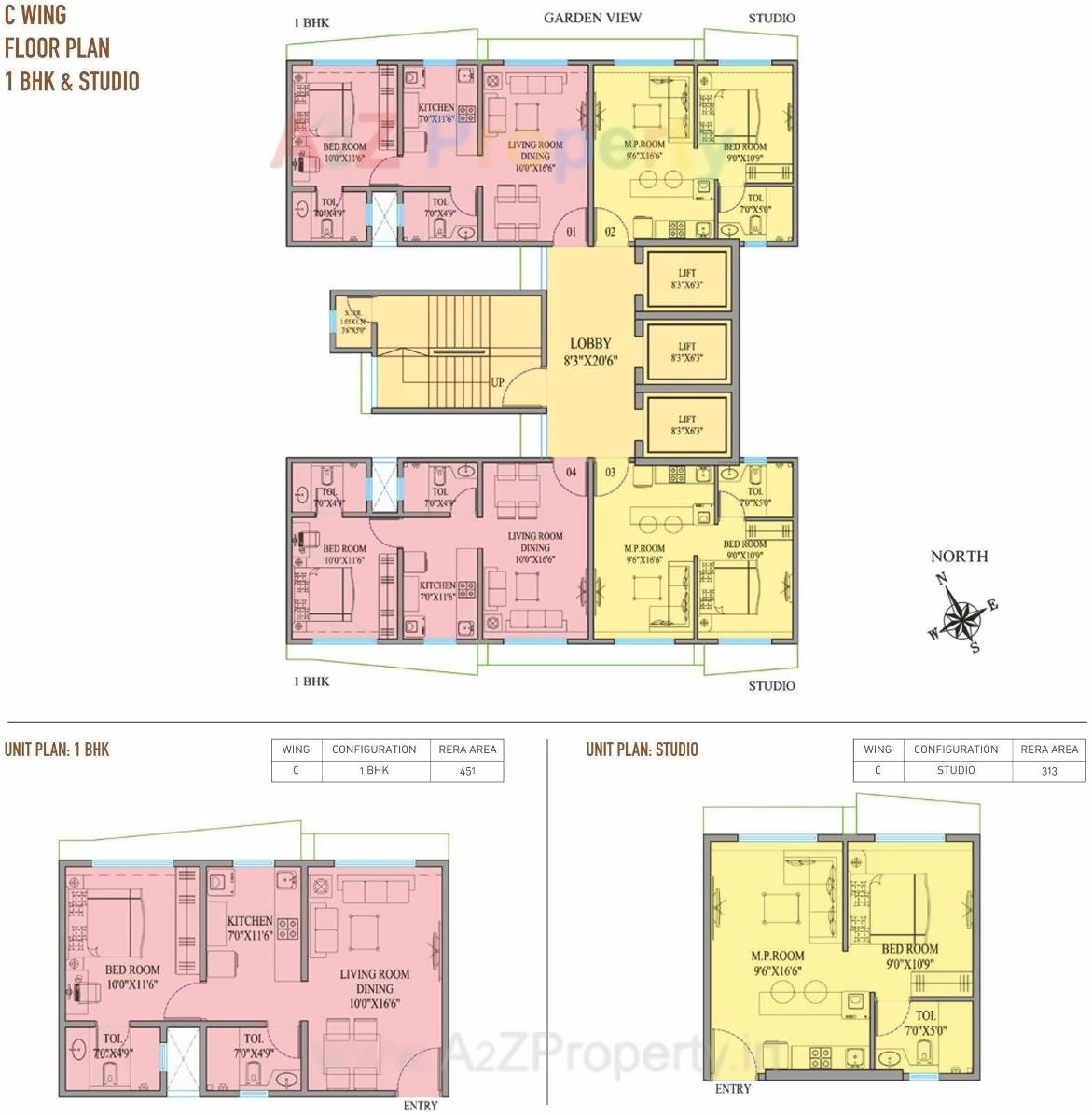 Layout of real estate project Sky Heights located at Borivali, MumbaiSuburban, Maharashtra