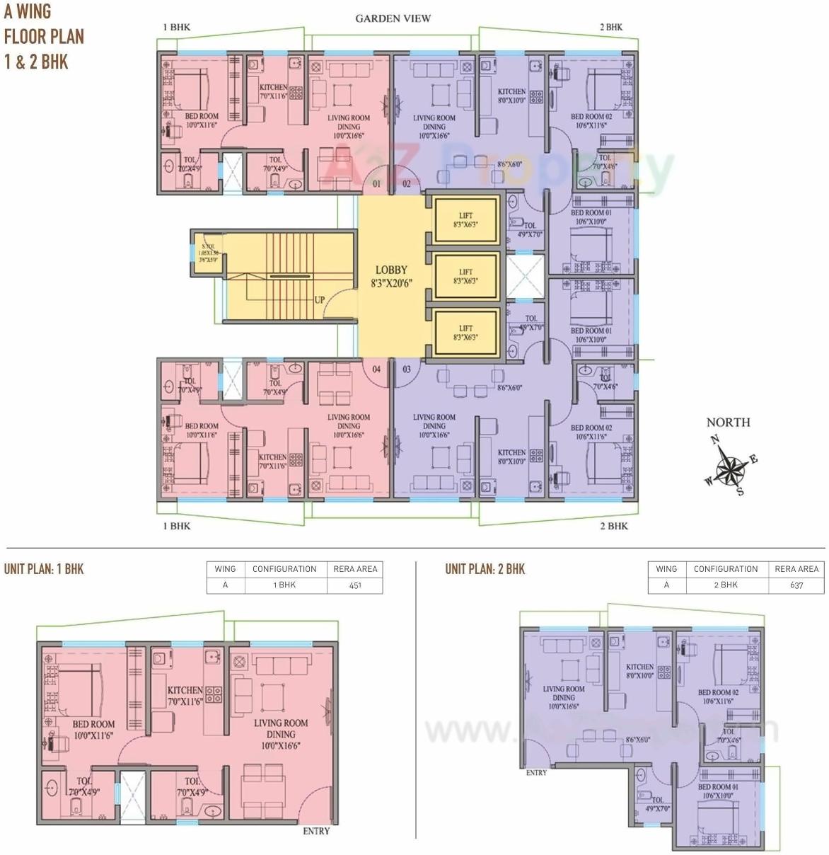 Layout of real estate project Sky Heights located at Borivali, MumbaiSuburban, Maharashtra