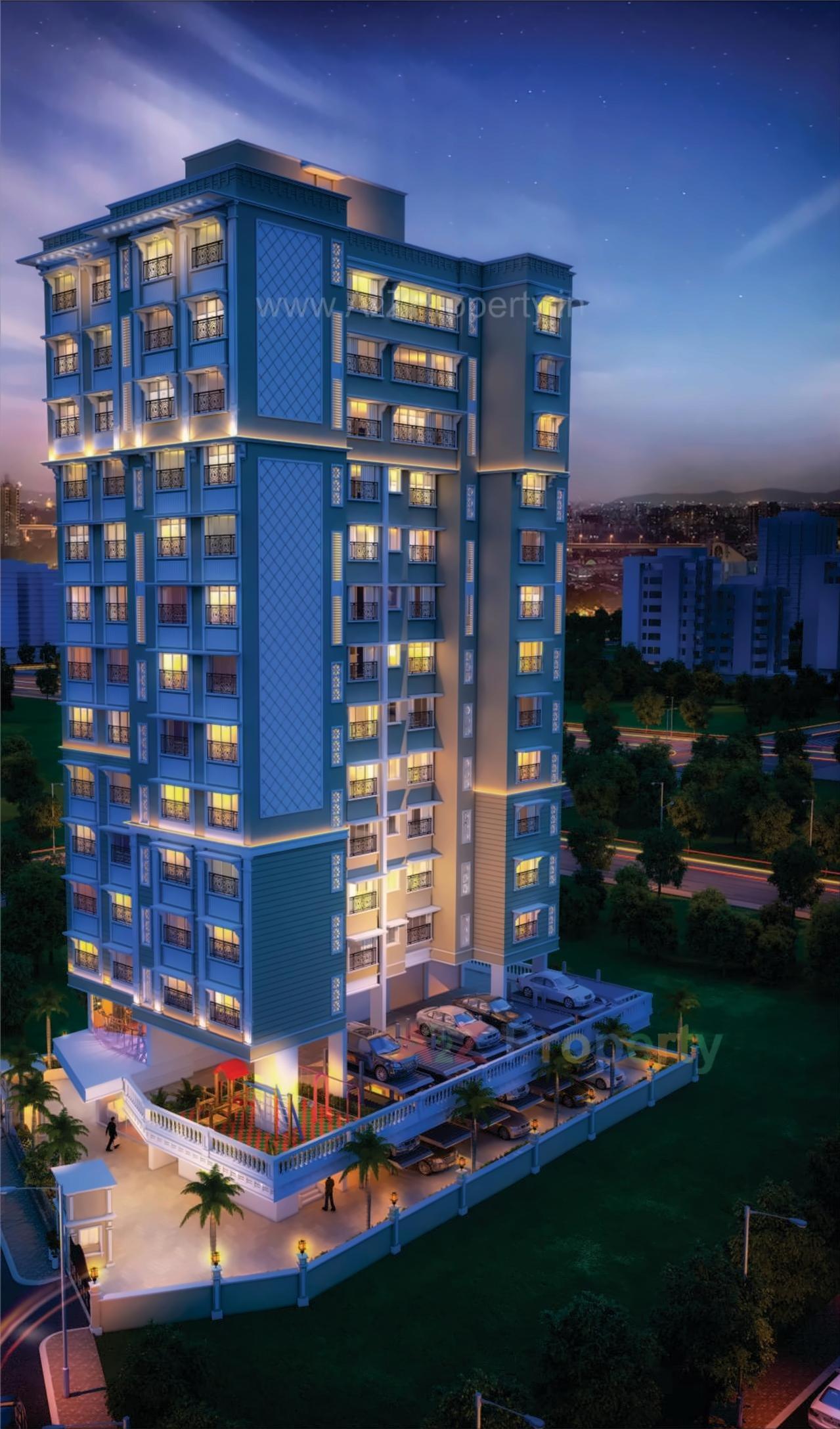 3D Elevation of real estate project Skye Grandeur located at Kurla, MumbaiSuburban, Maharashtra