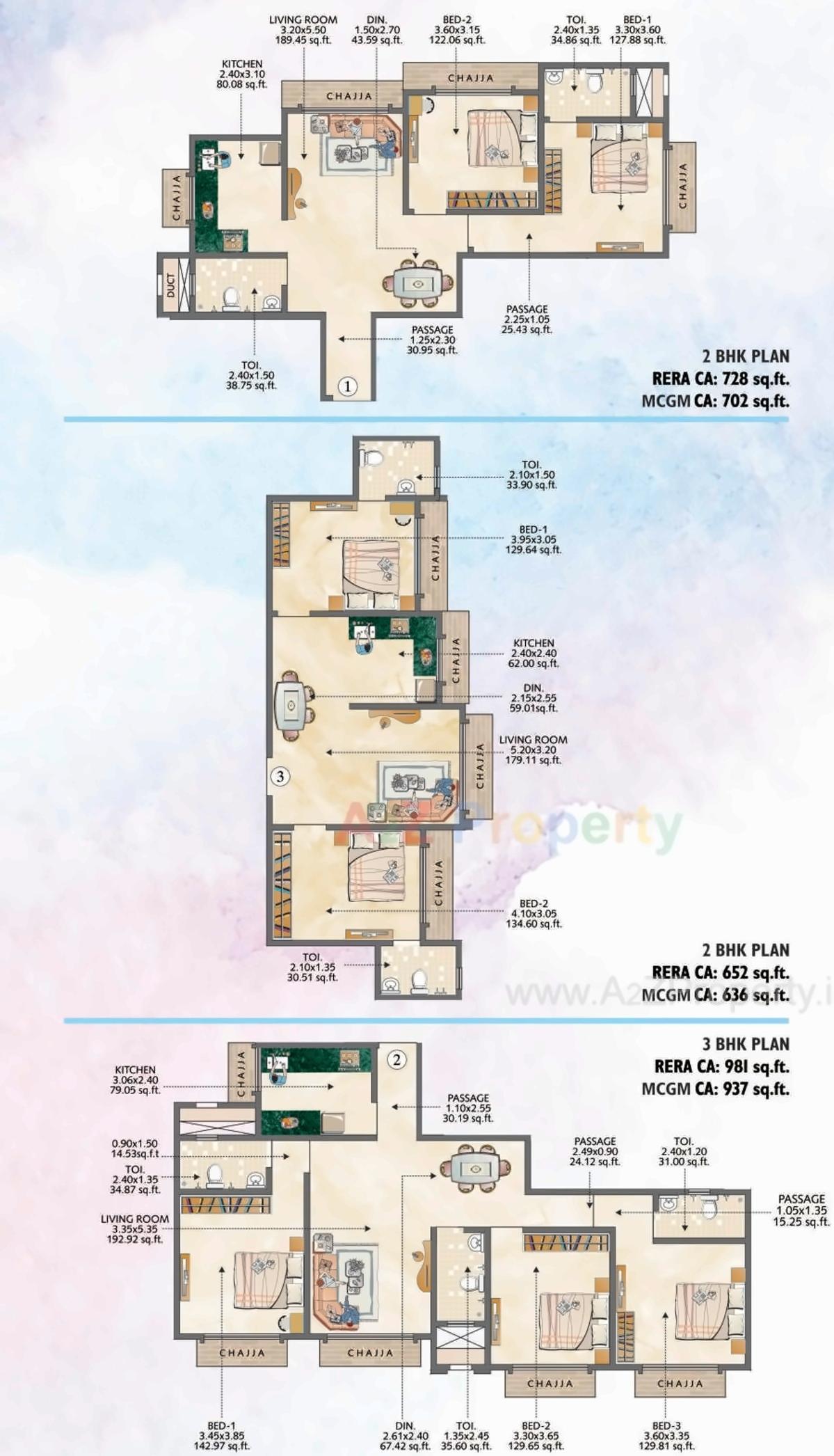 Layout of real estate project Skye Grandeur located at Kurla, MumbaiSuburban, Maharashtra