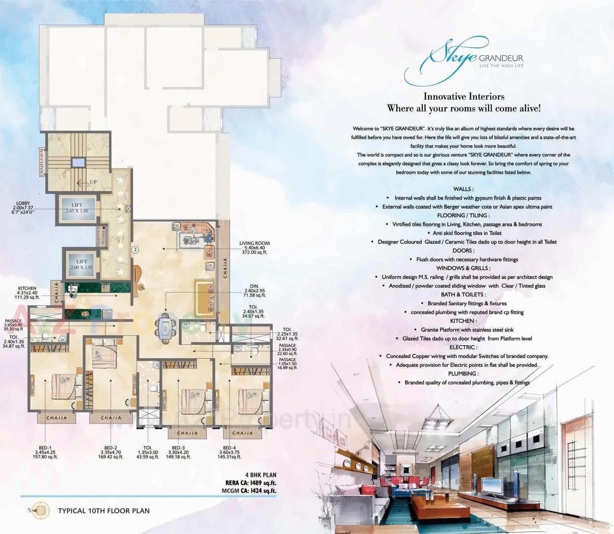  of real estate project Skye Grandeur located at Kurla, MumbaiSuburban, Maharashtra