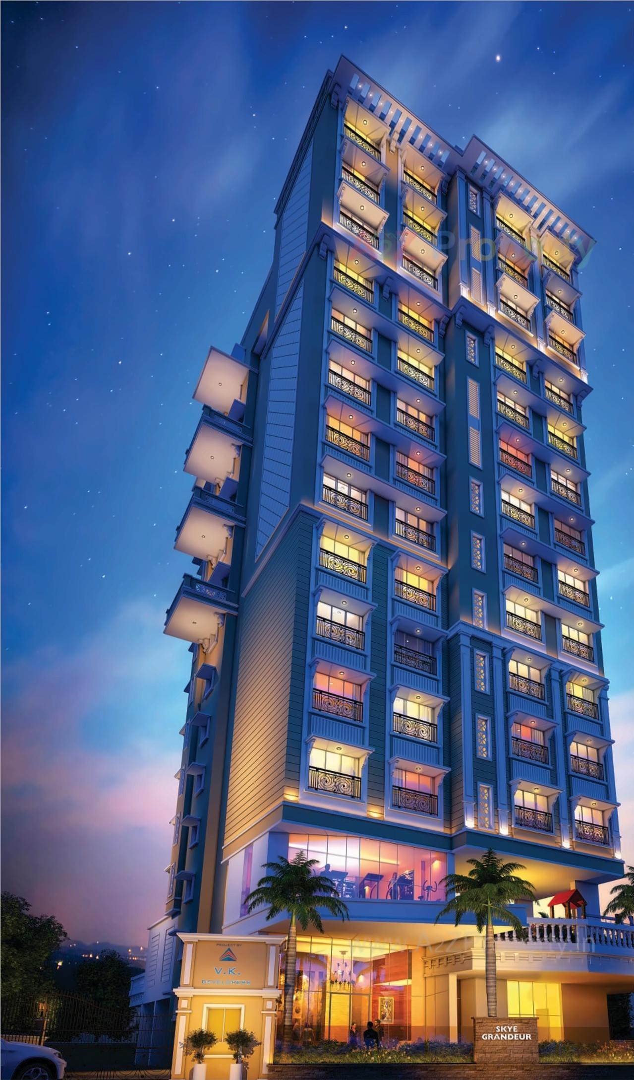 3D Elevation of real estate project Skye Grandeur located at Kurla, MumbaiSuburban, Maharashtra